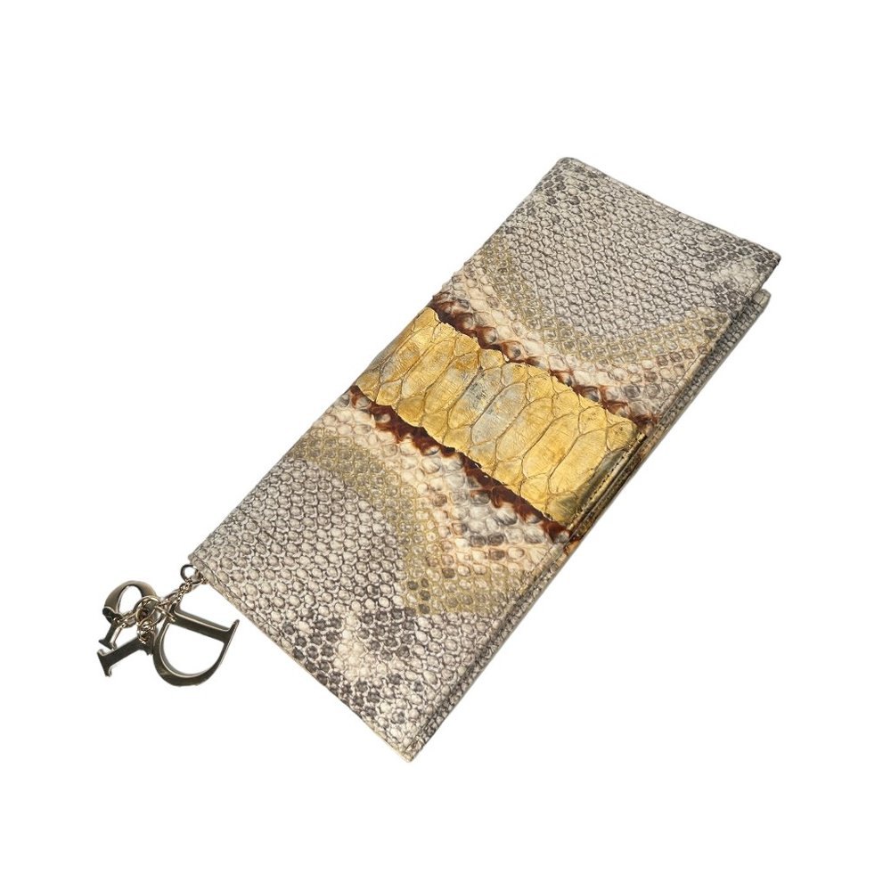 Christian Dior | Gold Python Chain Clutch - Picture 4 of 7